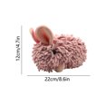 thumbnail image 3 of Bunny -Shaped Chenilles Hand Towel Cute Cartoons Bunny Fuzzy Fuzzy Ball Hand Towel Absorbent Decorative Fuzzy Ball Hanging Towel For Bathroom And Kitchen, 3 of 6