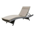thumbnail image 1 of Noble House Salem Outdoor Adjustable Wicker Chaise Lounge in Beige, 1 of 11