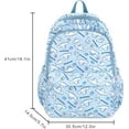 thumbnail image 2 of Srix Anime Cinnamoroll All Over Print Casual Backpack Laptop Backpack Travel Hiking Rucksack Blue A416, 2 of 7