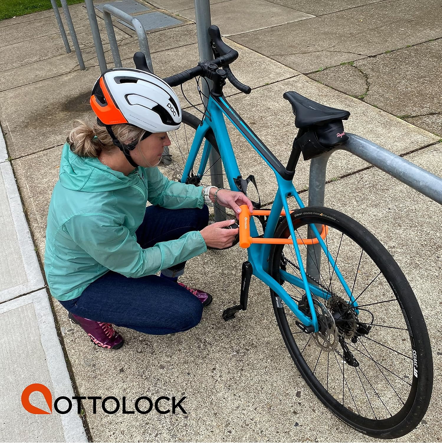 Compact U-Lock and Cable Bundle - Heavy Duty Anti Theft Bicycle U-Lock with Keys, Silicone-Coated, Bike Accessories, Orange