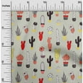 thumbnail image 2 of oneOone Polyester Spandex Dusty Gray Fabric Cactus Craft Projects Decor Fabric Printed By The Yard 56 Inch Wide-CM, 2 of 6
