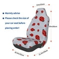 thumbnail image 4 of JUNZAN Ladybug Pattern Seat Covers,Universal Fit Sedans,Cars,Vans,SUV,Truck, 4 of 6