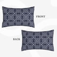 thumbnail image 2 of Pofeuu Geometry Flower Print Polyester Microfiber Plush Pillowcases, Super Soft and Cozy Pillow Case Covers with Envelop Closure（Pillow core not included）-16"x24", 2 of 6