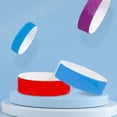 thumbnail image 2 of Lot de 100 Bracelets Résistants à la Transpiration Bracelets Doux Reconnaissance à Usage Unique Identification Couleur Unie Bracelets pour Enfants Carnavals Rouge, 2 of 9