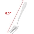thumbnail image 2 of Home Restaurant Utensil Stainless Steel Fruit Salad Dessert Fork 16cm Long 5pcs, 2 of 2