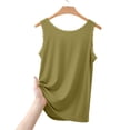 thumbnail image 6 of Ltctricy Womens Sleeveless Pajama Tops Lace Crew Neck Sleep Tank Tops Casual Loose Fit Loungewear Summer Clothing, 6 of 7