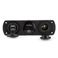 thumbnail image 2 of Panel de interruptores, Panel de interruptores de 3 orificios Cargador de coche USB Voltímetro de coche Funcionamiento suave, 2 of 12