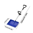 thumbnail image 7 of Snow Shovel witHandle, Size Durable Shovel for Snow - 47inch Outdoor Heavy Snow Removal Shovel Plastic Shovel Grain Storage Shovel Auxiliary Handle Plastic Snow Pushing Shovel, 7 of 7