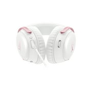 HyperX Cloud III – سماعة ألعاب سلكية، كمبيوتر شخصي، PS5، Xbox Series X|S، برامج تشغيل بزاوية 53 مم، صوت مكاني DTS، رغوة ذاكرة، إطار متين، ميكروفون فائق الوضوح مقاس 10 مم، USB-C، USB-A، 3.5 مم – أبيض/وردي