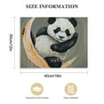 thumbnail image 2 of Nawypu  Panda Canvas Wall Art Funny Panda Playing with Moon The Picture Painting for Kids Room Bedroom Home Decoration Ready to Hang, 2 of 5