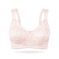 thumbnail image 4 of Deyllo Women Minimizer Bra Plus Size Wireless Bras Light Pink Comfort Non Padded Full Figure Bras Clothes Size 38C, 4 of 5