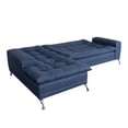 thumbnail image 3 of Sofá Cama M & E Muebles Carmen Modular Azul Denim de Lino Izquierda, 3 of 9