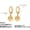 F323-C, variant on Stainless Steel 18K Gold Plated CZ Tree of Life Hoop Earrings - Elegant Symbolism for Every Ensemble