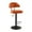 Orange, variant on Lipstore Bar Stool Barstool with Footrest,Armless Counter Height Counter Stool,High Chair White