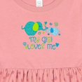 thumbnail image 4 of Inktastic My Gigi Loves Me Cute Elephants Girls Baby Dress, 4 of 5