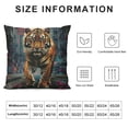 thumbnail image 5 of Orinice Tiger Graphic Decorative Throw Pillow Cover for Home Couch Living Room Bed Sofa Zipper Closure Car Bedroom 1PC 12x12in, 5 of 5