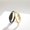 Gold, variant on Sterling Silver Angel Devil Couple Rings: Korean Style Animal Zodiac Design, Electroplated Finish