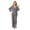 Grey, variant on 2 Piece Sets for Women,Sweat Set V Neck Double Kimono Style Cardigan And Loose Solid Pants Women Trousers Suit Set for Casual and Wear - Khaki