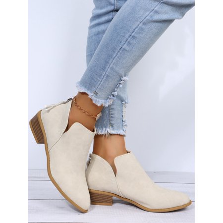 

Zip Back Heeled Booties