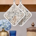 thumbnail image 2 of Farmhouse Leaves Pot Holders for Kitchen Heatproof Potholder, 4 Pack Pastoral Vintage Flowers Botanical Hot Pads Multipurpose Oven Pads Cloth Potholders Trivet for Cooking and Baking, 2 of 8