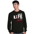 thumbnail image 5 of Living Life Its Fullest Basketball Men's Long Sleeve Tee T Shirt Brisco Brands X, 5 of 6