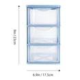 thumbnail image 6 of Arborister Blue 3-Drawer Office Storage Organizer, 6 of 10