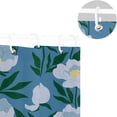 thumbnail image 5 of FREEAMG Blue Flowers Shower Curtain Waterproof Fabric Shower Curtains for Bathroom Decoration Curtain with 12 Hooks 60x72 Inch, 5 of 6