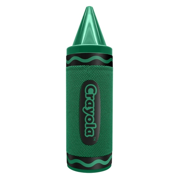 Crayola Portable Bluetooth Crayon Speaker with FM Radio, Green, CBT450
