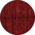 thumbnail image 1 of Ahgly Company Indoor Round Abstract Red Modern Area Rugs, 8' Round, 1 of 4