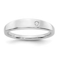 thumbnail image 1 of SS White Ice .02ct. Diamond Ring Size 7, 1 of 3