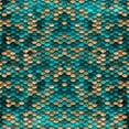 thumbnail image 2 of Villa, Milli 20x20 White Modern Wood Framed Museum Art Print Titled - Teal Gold Scales, 2 of 4