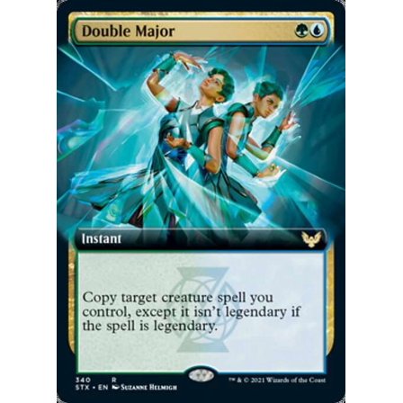 MtG Strixhaven: School of Mages Rare Double Major (Extended Art FOIL) #340