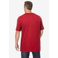 thumbnail image 2 of KingSize Men's Big & Tall Shrink-Less Lightweight Longer-Length Crewneck T-Shirt, 2 of 5