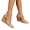 Beige, variant on Close Toe Mesh Wedge Sandals for Women Breathable Platform Pumps Elegant Ankle Strap Heels Dress Shoes for Weddings Beige Size 7.5