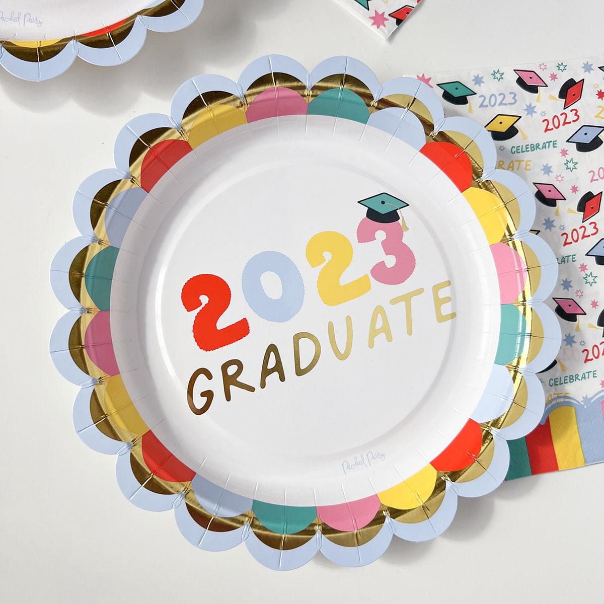 Pack party "graduation time" 10ct 9 "assiette à lunch