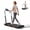 Black- with adjustable handle, variant on CURSOR FITNESS Walking Pad with Adjustable Height,Under Desk Treadmill for Home Office,Folding Treadmill with 3.0 HP Motor,LED Display,Remote Control,350 lb Capacity