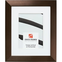 Craig Frames Modern Aesthetics 125, 11x17 inch Picture Frame Matted for a 8x12 Photo, Bronze