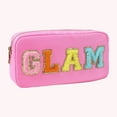 thumbnail image 4 of AMERTEER Nylon Clutch Bag Fashion Letter Toiletry Bag Zipper Flash Border Simple for Work, 4 of 6