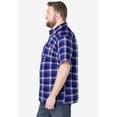 thumbnail image 3 of KingSize Men's Big & Tall Plaid Wrinkle-Resistant Short Sleeve Button Down, 3 of 6