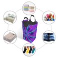 thumbnail image 2 of DouZhe 50L Rectangular Laundry Basket, Abstract Tie Dye Prints Waterproof Foldable Laundry Hamper with Aluminum Handles, 2 of 6