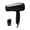 Black (Compact), variant on Hot Beauty 1875 Ceramic Hair Dryer, Powerful Fast Drying, Multi-Setting with Comb Attachment, Additional Detangler Included, Slide Bar Switch, Compact for Home & Travel (Purple)