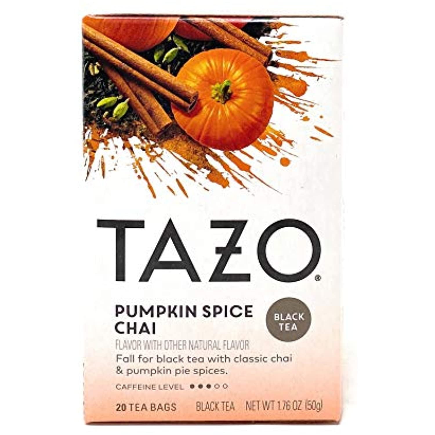 Tazo Pumpkin Spice Chai Tea Bags 20 Bags