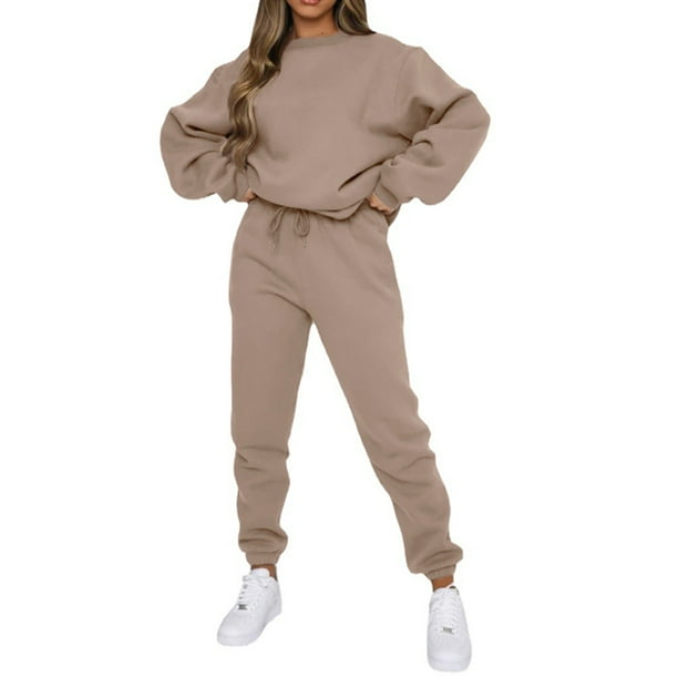 Conjunto de chándal para mujer, conjunto de jogging, conjunto de ocio para mujer (XXL).