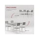 thumbnail image 3 of Industrial 5-piece dining mesa set para 4-rectangular mesa con 4 sillas ideal para para small kitchens y apartments (gris), 3 of 6