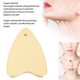 thumbnail image 3 of Herramienta De Raspado Facial De Metal, Herramienta Gua Sha Confiable De Cobre Portátil Para La Cara, 3 of 7