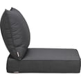 thumbnail image 2 of UIXE Outdoor Deep Seat Cushion Set with Sunbrella Slipcovers, Patio Furniture Cushions & Back Pillow, Water-Resistant Backyard Sectional Sofa Cushions for Bistro Chair - Dark Grey, 2 of 6