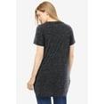 thumbnail image 2 of Woman Within Plus Size Marled V-Neck Tunic, 2 of 6