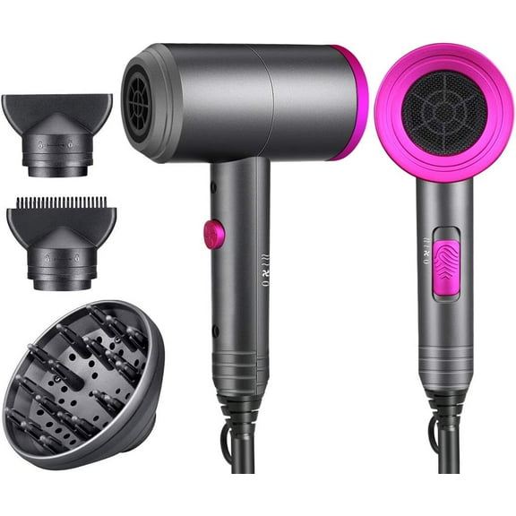 Hairspower Ionic Hair Dryer - Powerful 1800W, Frizz-Free Technology, Travel-Friendly Design