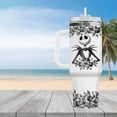 thumbnail image 3 of Jack Skellington 40oz Tumbler, Nightmare Before Christmas Cup, Spooky Halloween Drinkware, Tim Burton Fan Gift, Pumpkin King Tumbler, 3 of 3