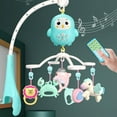 thumbnail image 4 of Baby Musical Crib Mobile with Night Lights and Relaxing Music Remote Control Cartoon Zoo Hanging Rotating Animals Rattles for Newborn Boys Girls Sleep Toys[green], 4 of 8